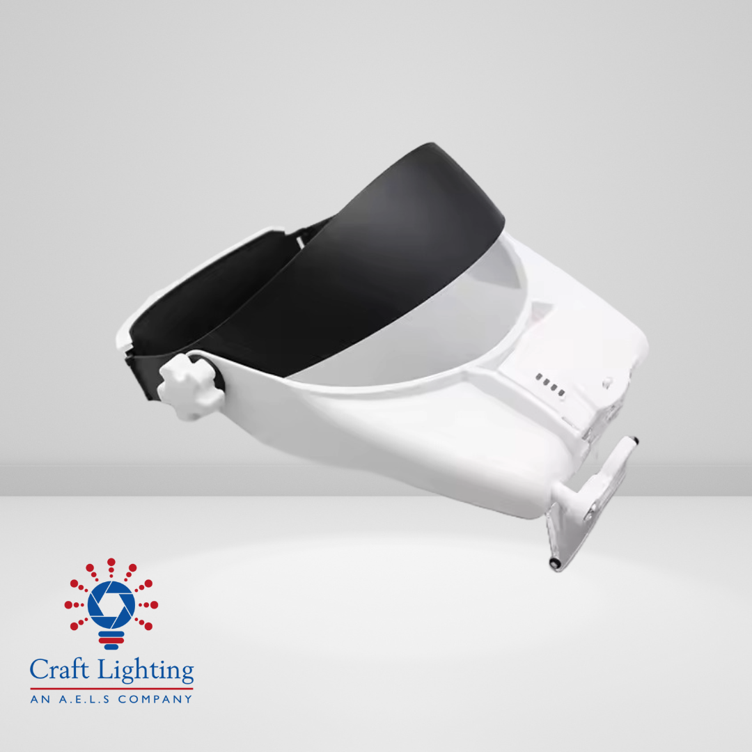 Mimas - Head Mounted Magnifier with Rechargeable LED Light 1X to 14X