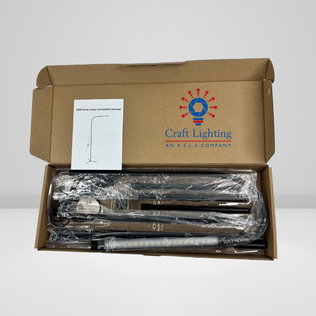 Illuminator - Lightweight Floor Standing Gooseneck Lamp