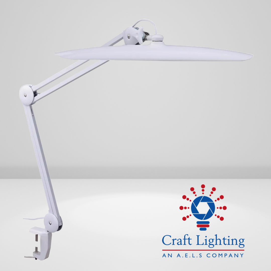 Neptune - Task Lamp With Dimmer (G-Clamp Style) – Craft Lighting