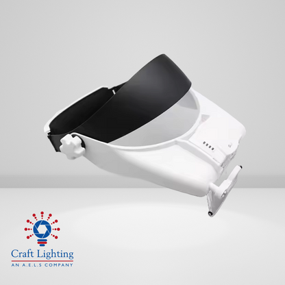 Mimas - Head Mounted Magnifier with Rechargeable LED Light 1X to 14X