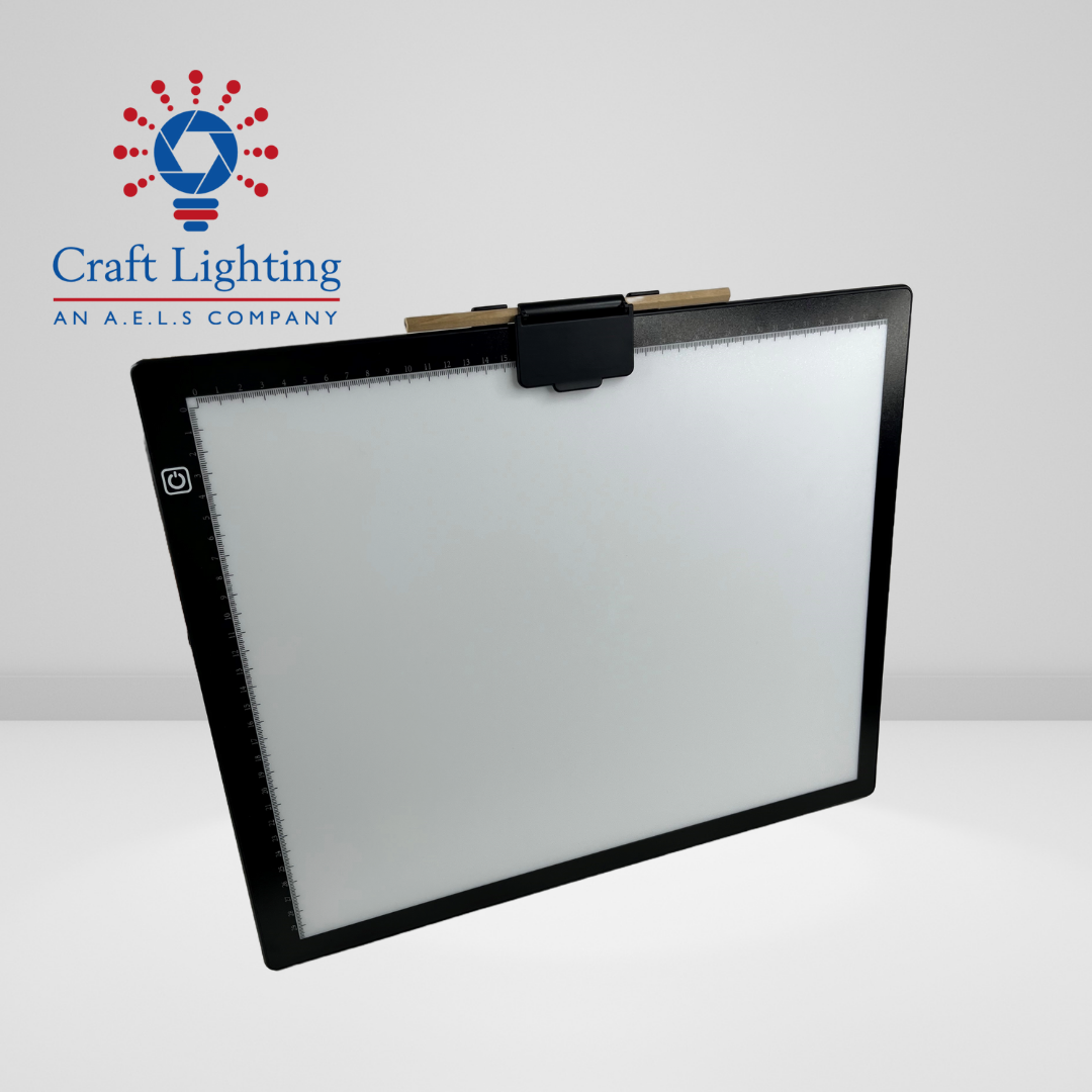 A3 light board: a sleek white panel with a black frame, perfect for illuminating your creative ideas