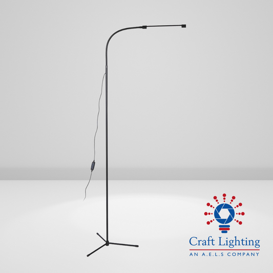 Illuminator - Lightweight Floor Standing Gooseneck Lamp