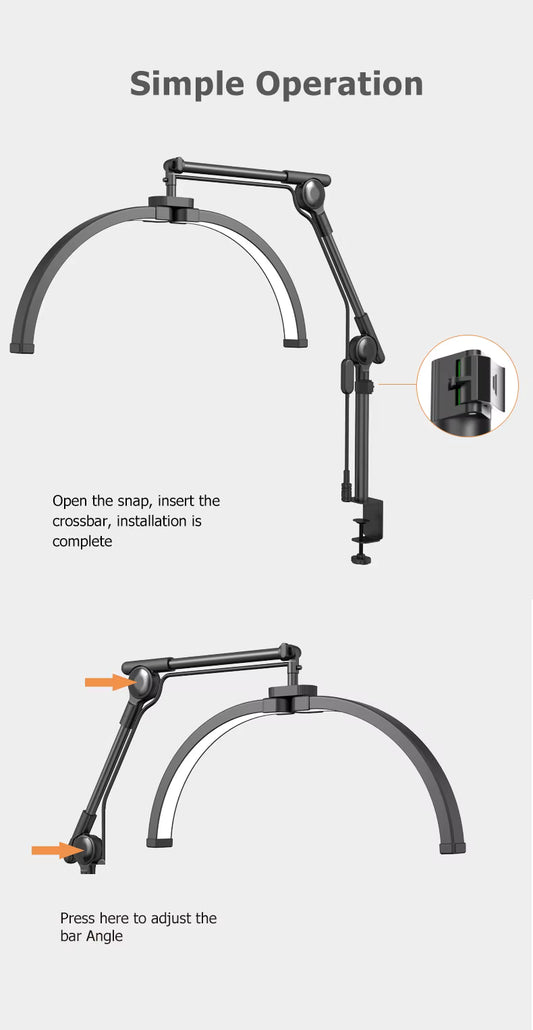 Titan Desk Clamp Folding Arc